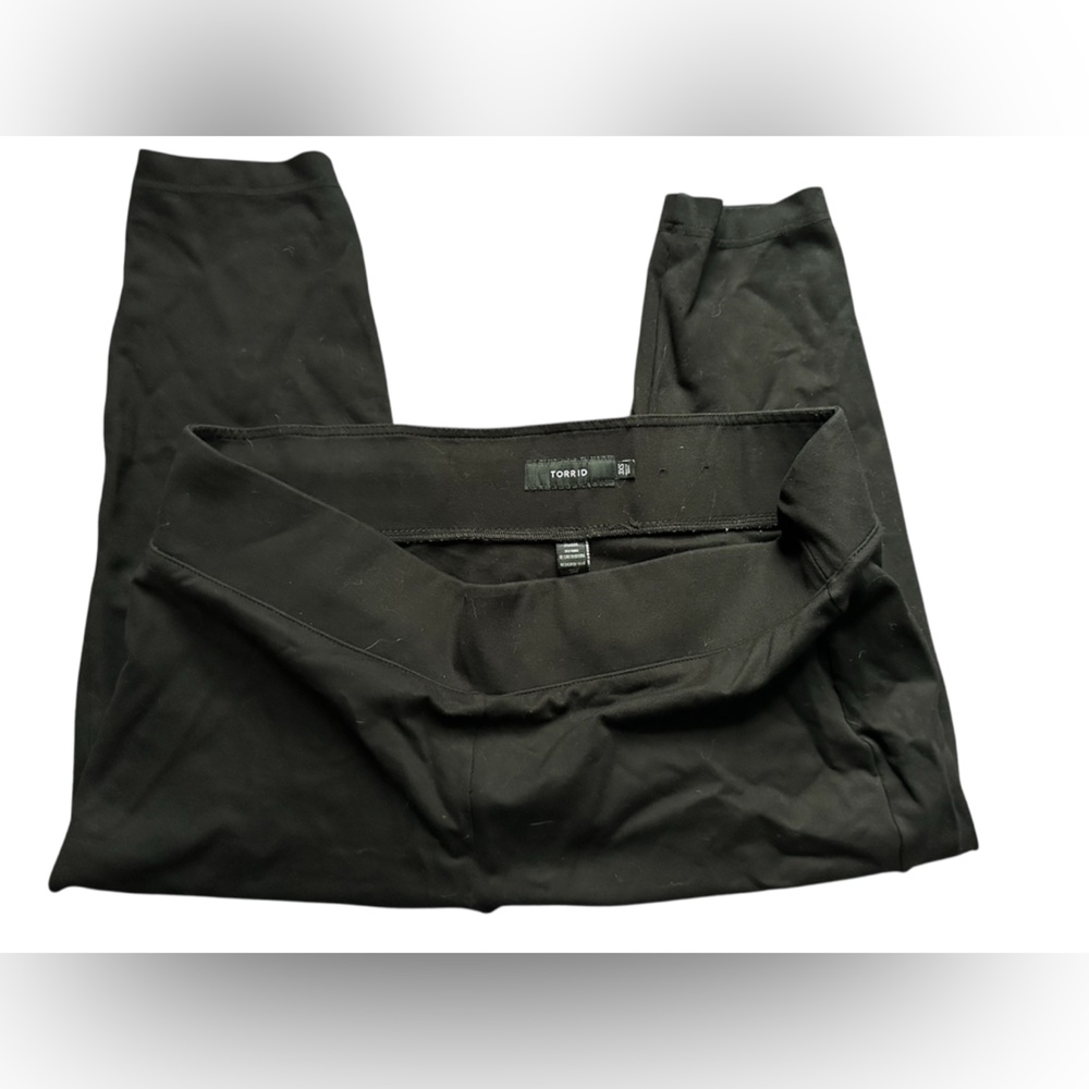 BUNDLE 2 pair Torrid Black Pull-On Pixie Pants sz… - image 5